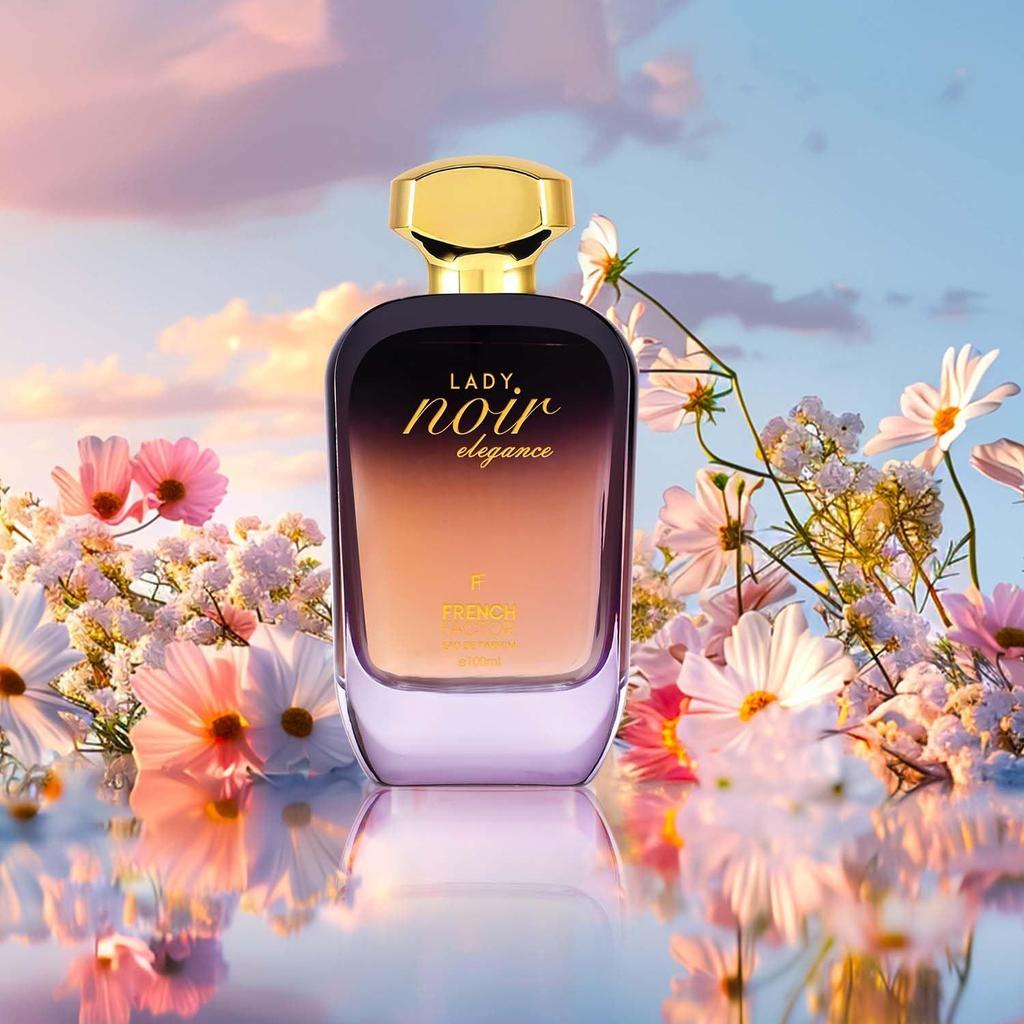 French Factor Lady Noir Perfume For Women With Floral Amber Notes Long Lasting Eau De Parfum Gift For Girls