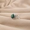Natural Malachite Gemstone 925 Sterling Silver Handcrafted Designer Pretty Ring For Gift RR-85-27