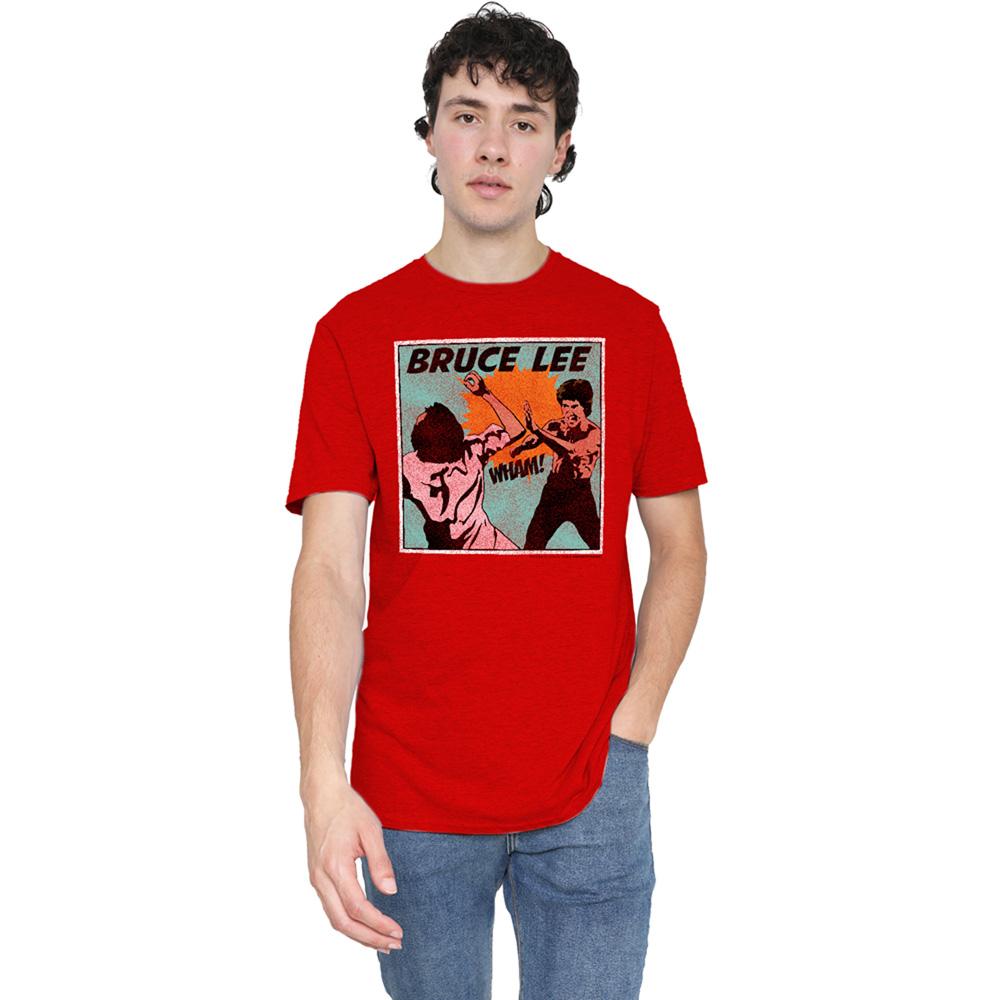 Bruce Lee Unisex Adult Comic Panel T-Shirt