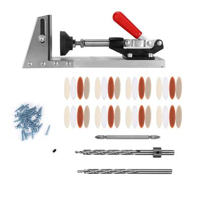 Woodworking Inclined Pocket Hole Drilling Guide Clamp with Accessories Carpenter S Tool