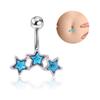 Fünfzackiger Stern Bauchnabel Nagel Bauchnabelring Bauchnabel Schnalle Körperpiercing Neues Produkt