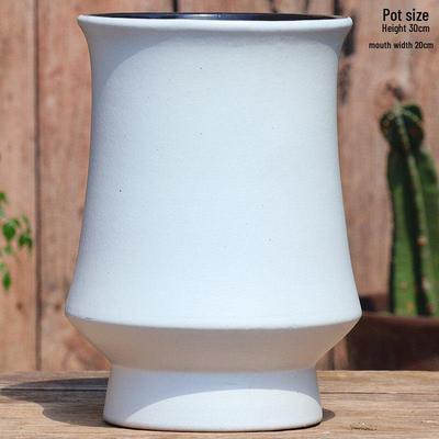 Handmade Coarse Pottery Tall Succulent Tree Pot, Breathable Ceramic Clay for Bougainvillea & Orchids.