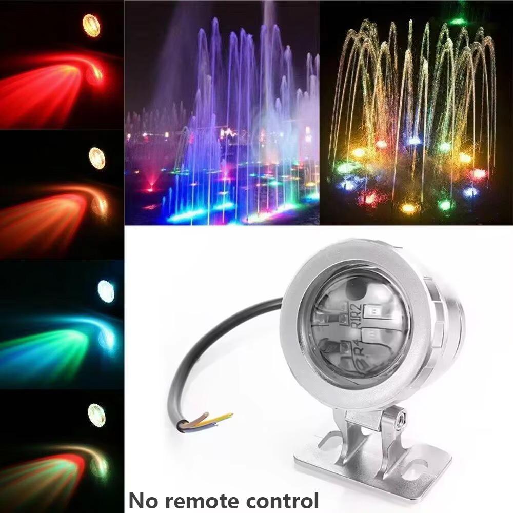 1Pcs Waterproof RGB LED Flood Light Underwater Fountain Pool Pond Aquarium Spotlight Bulbs Lamp Outdoor Garden AC DC 12V 24V 15W