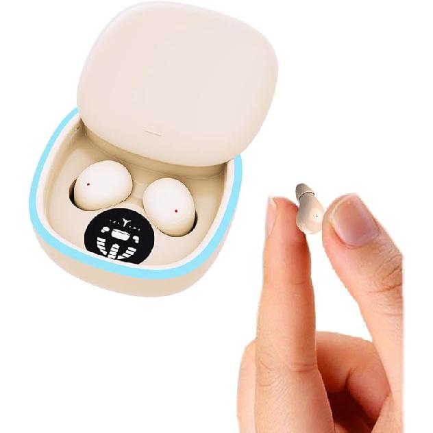 Invisible Small Mini Wireless Bluetooth Earbuds for Small Ears Sleep Low Profile Tiny Discreet Hidden Earbuds for Work Invisible Ear Buds Headphones