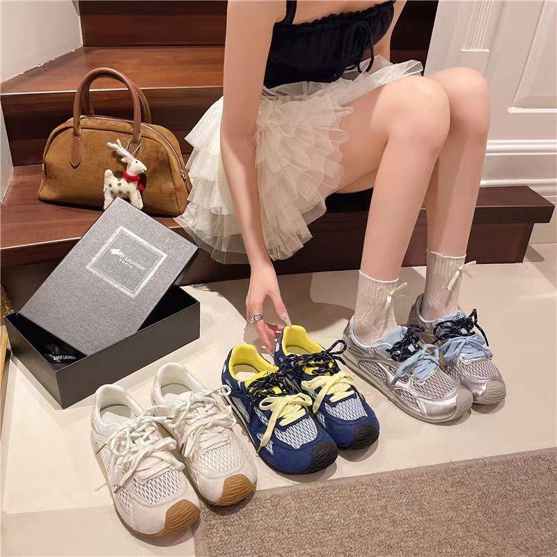 Versatile German training shoes women's autumn 2025 new fishing net breathable sports and leisure shoes women's super fire mesh sports shoes