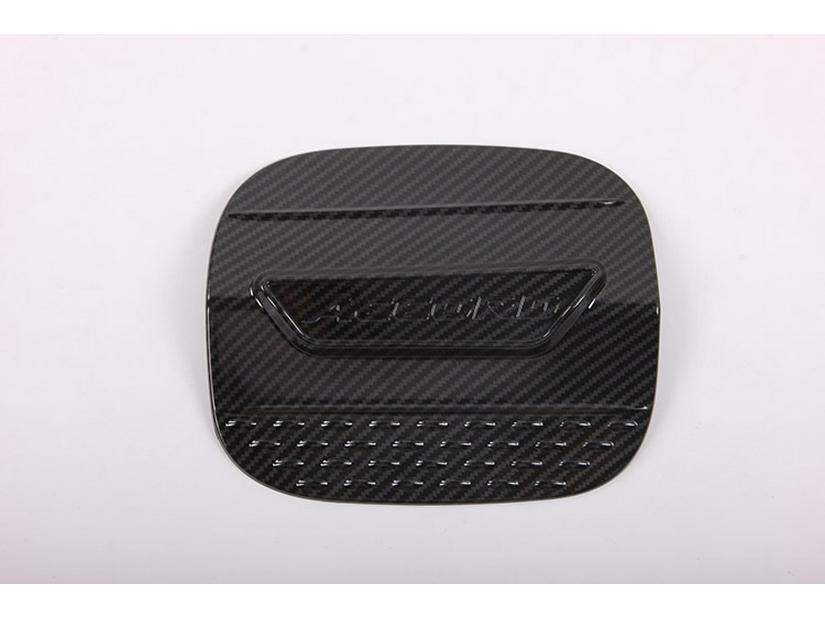2018 Accord ABS Black Carbon Fiber Fuel Cap with Lettering Decor