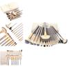 Makeup Brush Set With 12 Synthetic Fiber Brushes For Professional And Gift Use