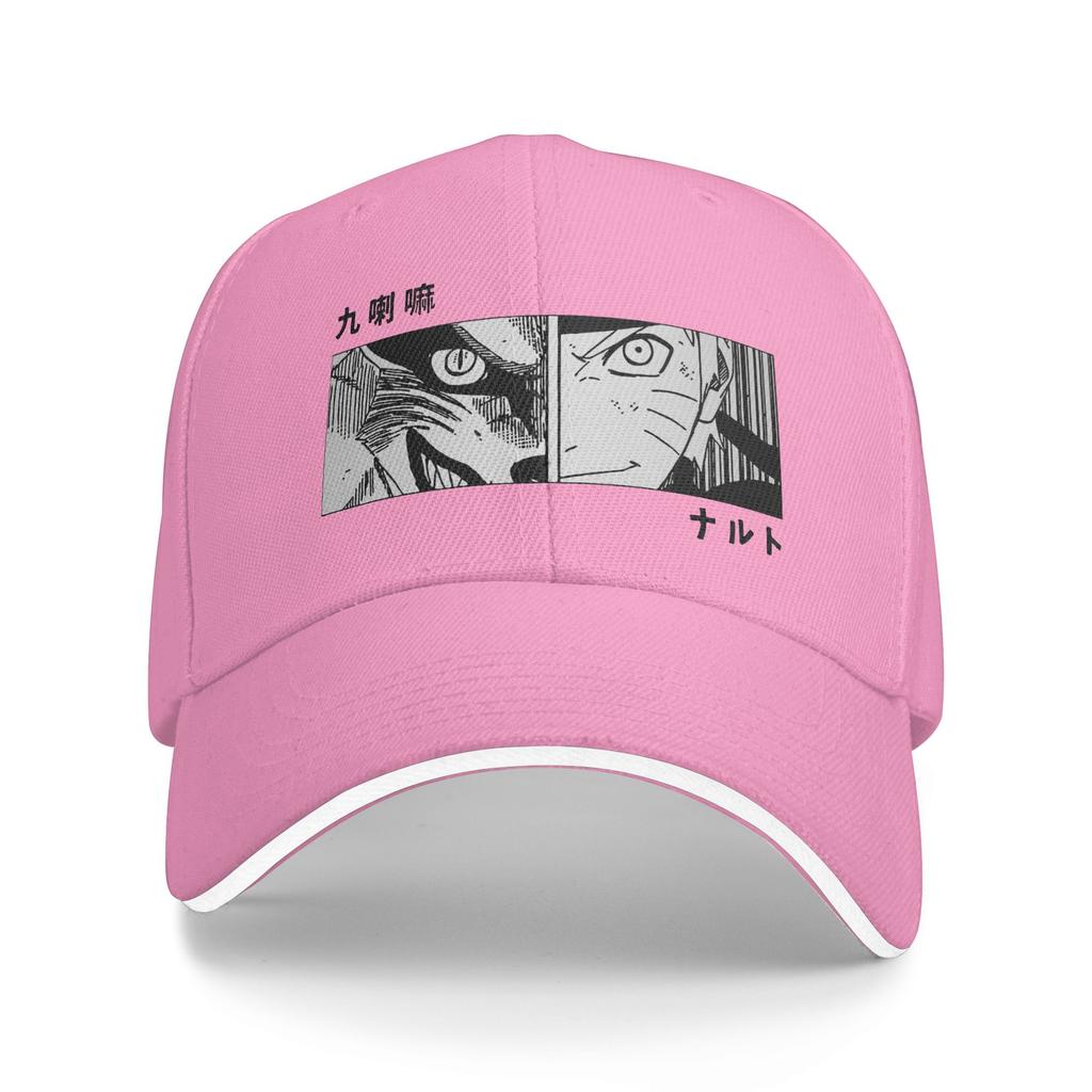 Kurama and Naruto Women Unisex Baseball Cap Casual Outdoor Cap Anime Unisexga Fashion Snapback Hats Spring Adjustable Hat