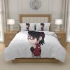 N-Naruto U-Uzumaki N-Naruto Anime 3 Piece Bedding Set Duvet Cover Soft Polyester Teen Bedroom Decor Twin Full Queen King, US EU UK AU DE Sizes