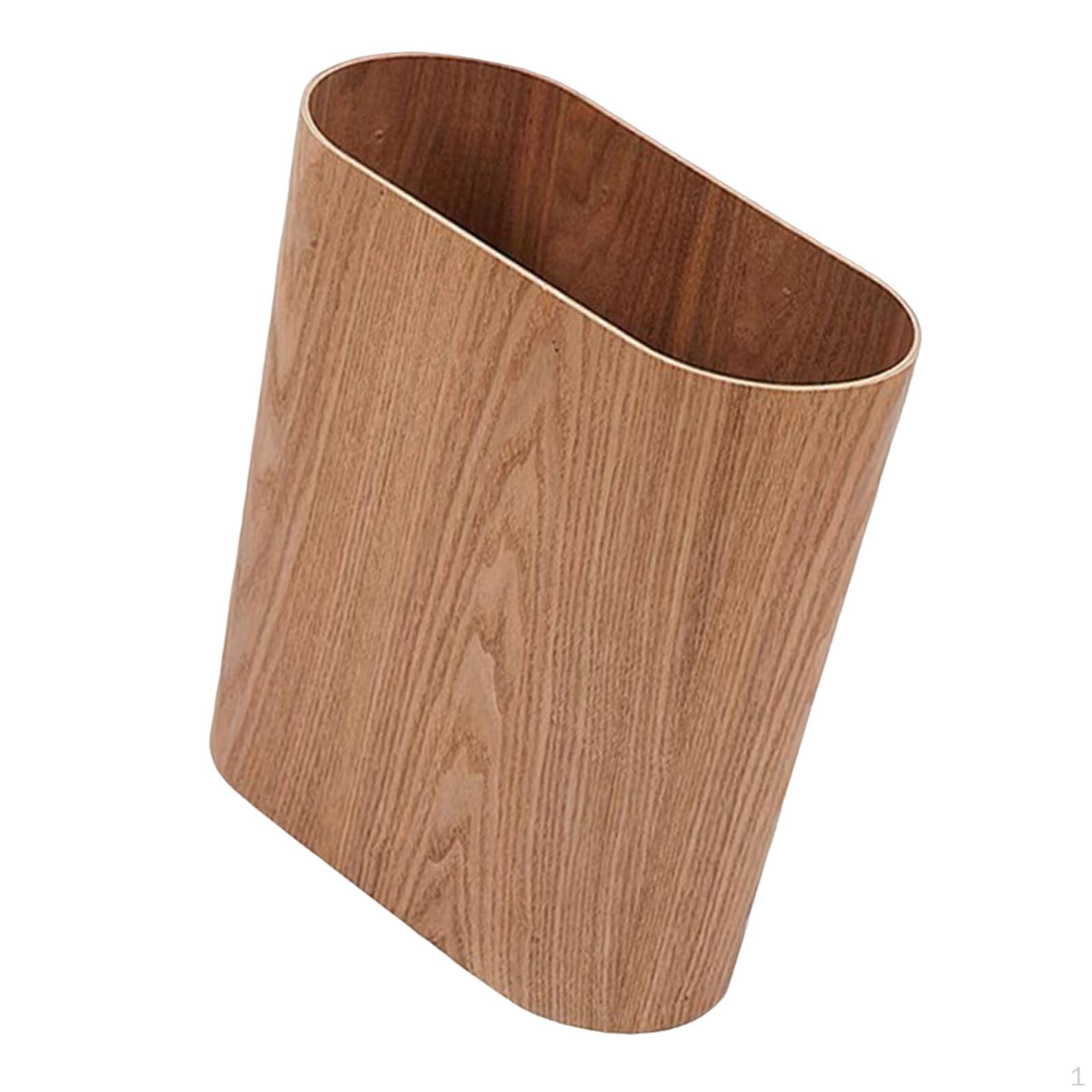 

Мусорное ведро 6 л узкое пространство орнамент портативный открытый верх мусорное ведро корзина для мусора для прачечной ванной комнаты светло-коричневого