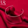 925 Sterling Silver Women's Smooth Open Bracelet Fashionable Wedding Jewelry