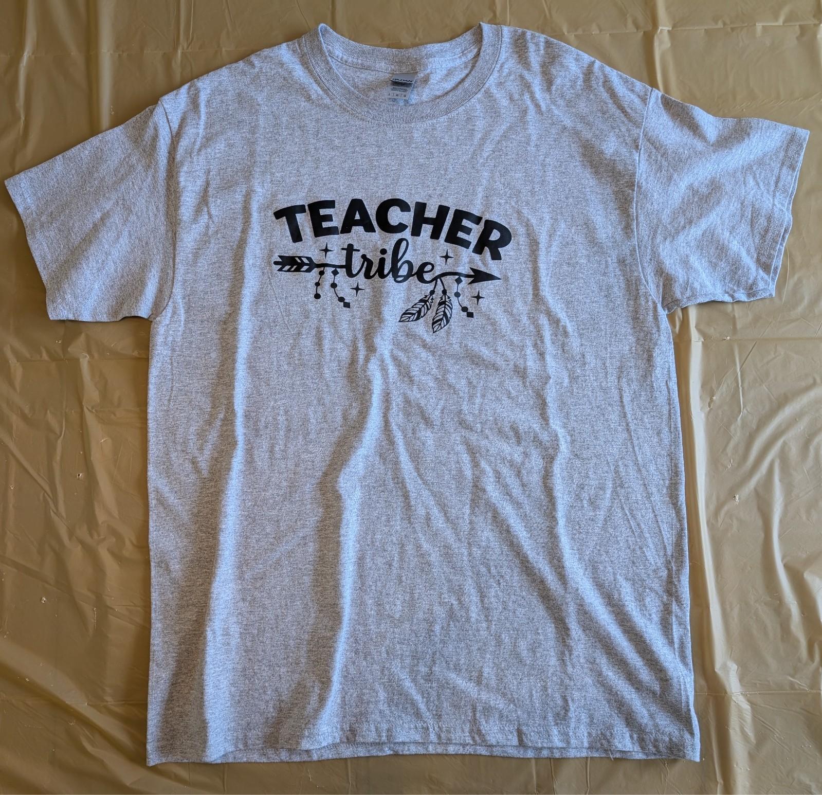 Teacher Tribe T Shirt Large Gildan Heavy Cotton Large Unisex T-Shirt M