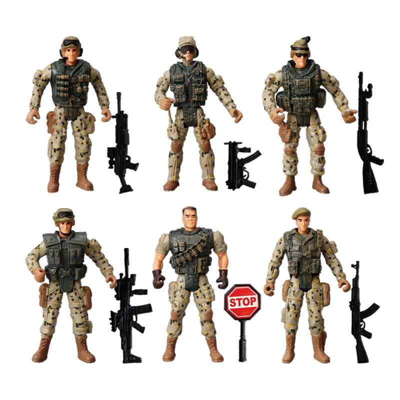 4inch Army Men Special Forces Soldiers Fireman Action Figures Playset Military Modle Toys For Kid Boy Christmas Lovely Gifts