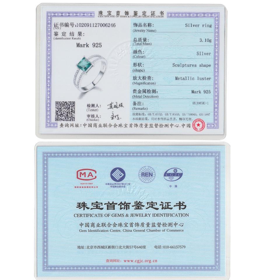 Umcho Real 925 Sterling Silver Created Natural Gemstone Ring Anniversary Birthday Valentine's Day Jewelry Gifts