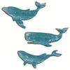 3 Piece Ocean Hanging Decor For Living Room Bedroom Bathroom Blue Whale Beach Wall Decor Wooden Nautical Decor
