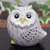 Waza no Kura Stylish Owl Kutani White and Black Lucky Brand Interior Decor Perfect for 77th Birthday and Respect for the Aged Day Gifts Figurine,