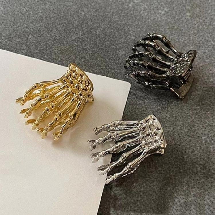 Halloween Skeleton Hair Claw Clip Ponytail Claw Barrettes Hair Adornment