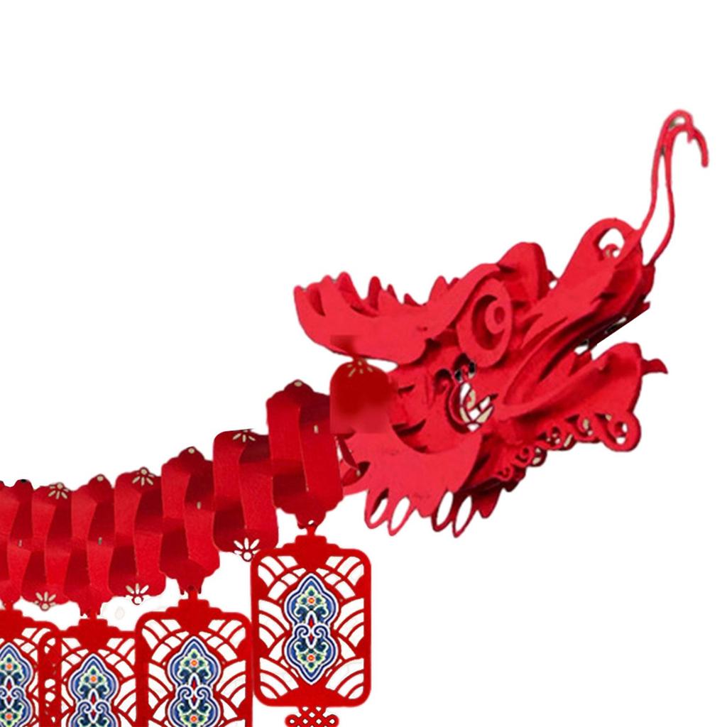 Chinese New Year 3D Dragon Ceiling Decoration Chinatown Dragon Ceiling Pendant for Window Shops Outdoor Chinese Theme Party Door