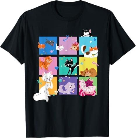 Cats Figaro And Friends Stylized Animated Pets TShirt S