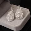 Japanese And Korean Personality Peas Transparent White Women Crystal Earrings Jewelry Lover Tears Brincos