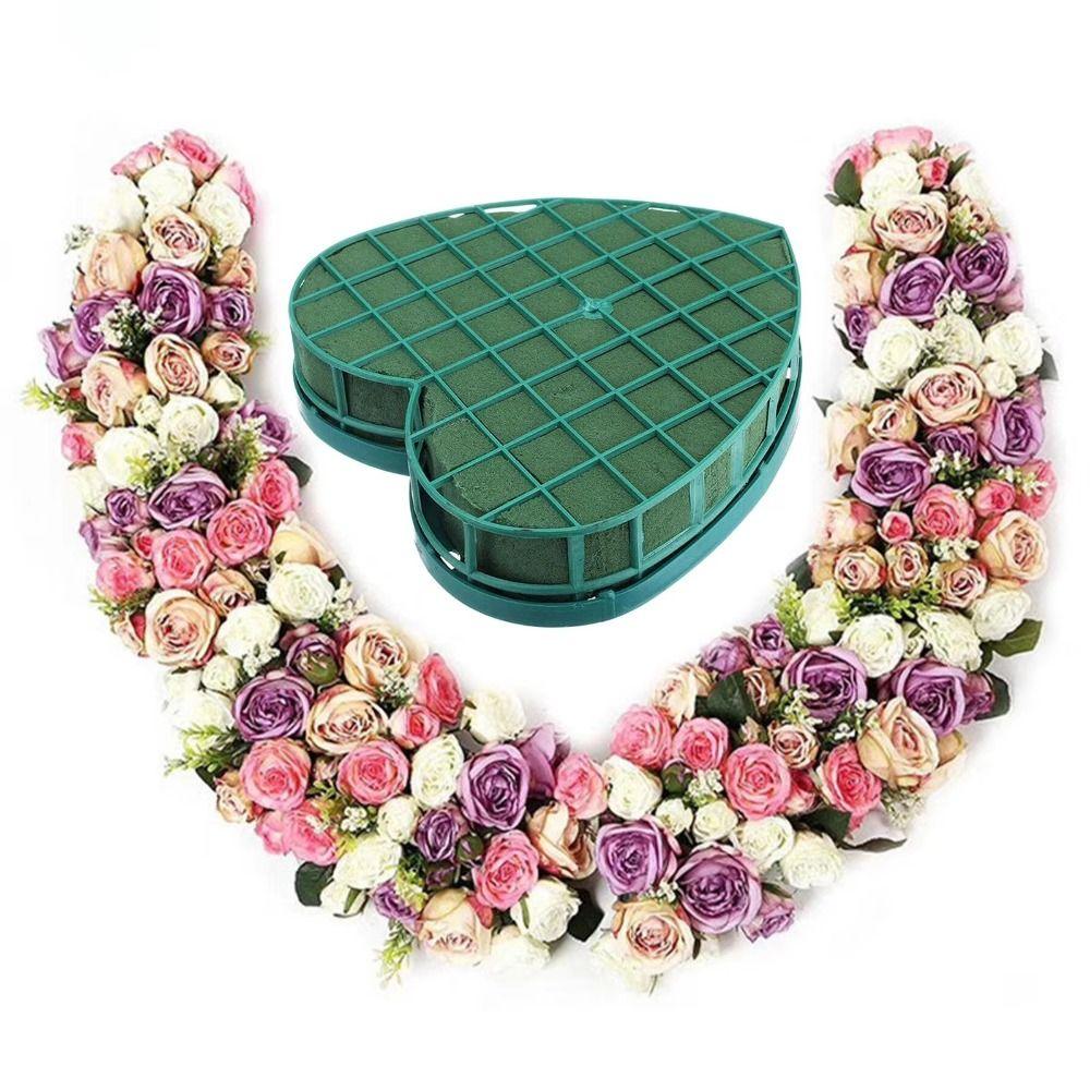 With Suction Cup Floral Bricks Heart Shaped Flower Mud Florist Sponge  Vehicle Decoration