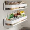 Wall-Mounted Punch-Free Kitchen Spice Rack & Shelf Organizer