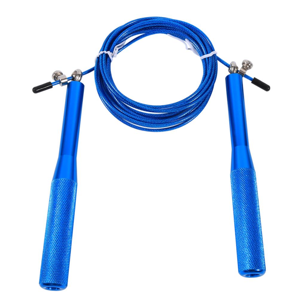 Aluminium Alloy Speed     Rope Steel Wire Speed Skipping Rope(blue)