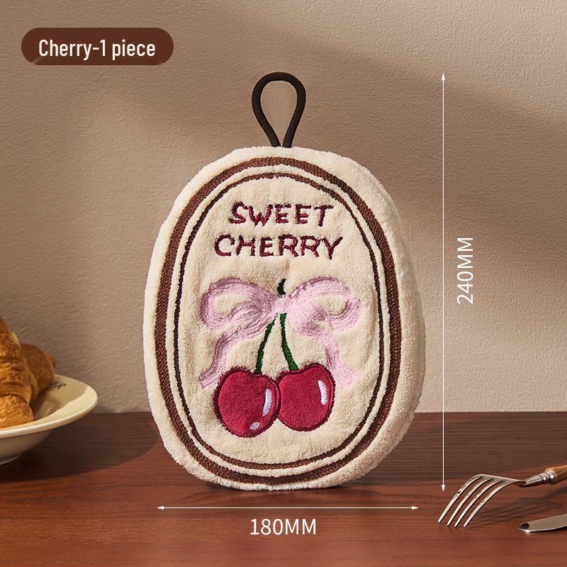 

Cute Hanging Hand Towel: Absorbent, Quick-Drying, Deodorant, Thickened, Ideal for Kitchen & Bathroom