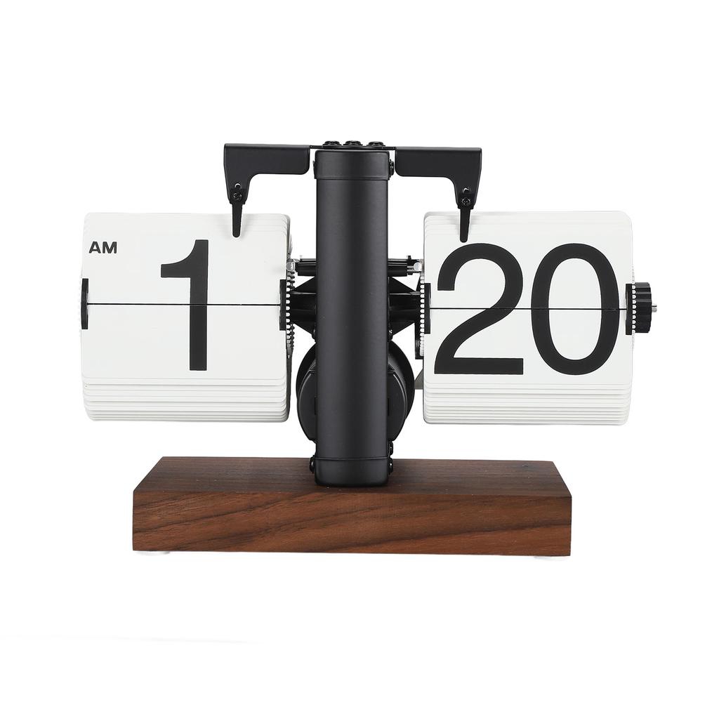 Digital  Clock Battery Powered Rotary Knob Adjust Single Sided Retro Mechanical  Clock 12h for Living Room