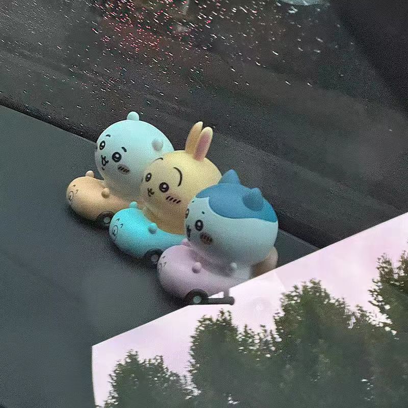 Kawaii Car Console Doll Ornaments Decorative Toys Chiikawa Cute Car Decoration Hachiware Usagi Car Decoration Accessories Gifts