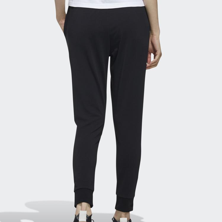 Adidas Knitted Slim Fit Sports Pants Women Bottoms Black DY8667