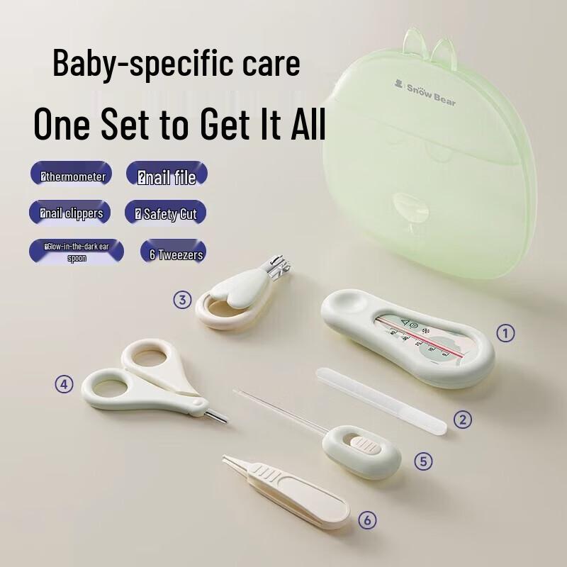 SnowBear 6-Piece Baby Nail Care Set