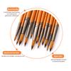 12-teiliges professionelles Künstler-Pinsel-Set, rund, spitze Spitze, Holzgriff, Nylonhaar-Pinsel