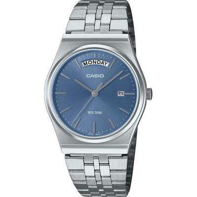 Standard Analog Quartz Men's Watch MTP-B146D-2AV Silver & Blue