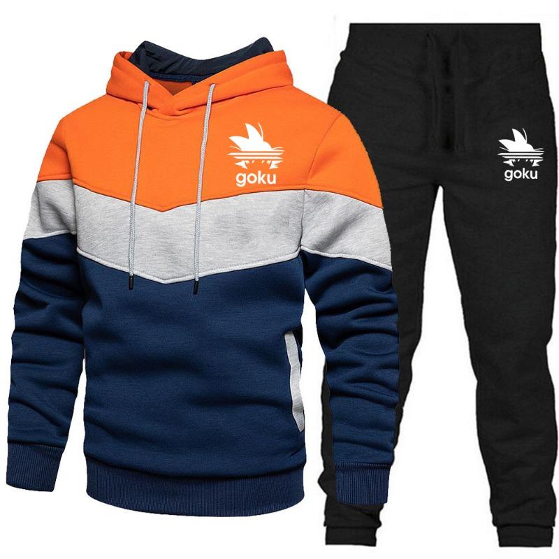 Neuer Herrenanzug Herren-Sportbekleidung individuelles Logo Sportbekleidung zweiteilige Sporthose Herren-Kapuzenpullover Sportbekleidung Jogginganzug