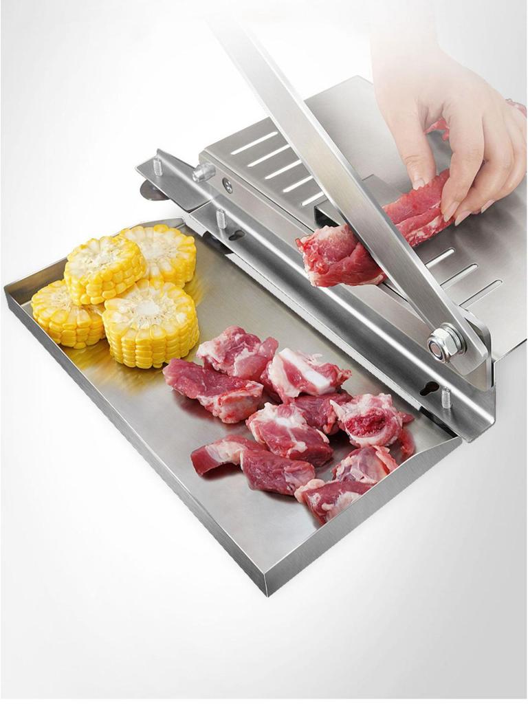 KT German Guillotine Bone Cutter: Household & Commercial Use for Chopping Bones, Pig Trotters, Meat, and Chicken