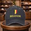 O Șapcă de Baseball pentru Bărbați cu Designul Steagului Belgian Perfectă pentru Moda în Aer Liber Această Șapcă Casual Reglabilă Întruchipează un Urba