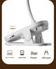 Eye-Friendly LED Clip-On Desk Lamp with Clock – Perfect for Study, Dorm, and Bedside Reading