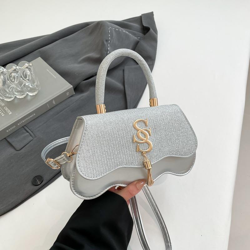 Simple Autumn New Fashion Trend Retro Underarm Small Square Bag Shoulder Messenger Bag Solid Color Women's Bag