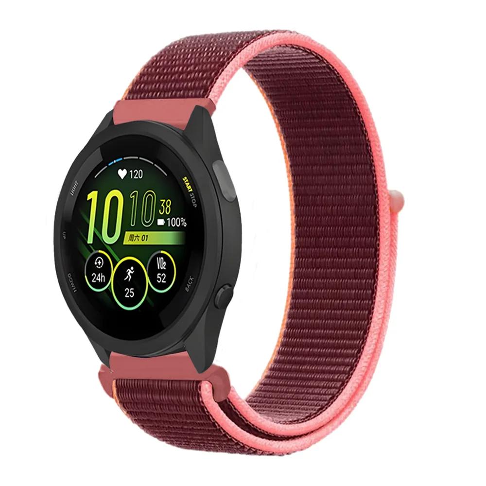 20mm 22mm Pletený nylonový smyčkový řemínek pro Garmin Forerunner 165 55 965 265 255 955 Venu 3 Náramek pro Garmin Active/Vivoactive 5