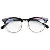 Browline Fashion Colored Clear Korean [Quintet] Sunglasses, Glasses, Eyeglasses, Lenses, Lenses, Men's & Women's, Fashion, 28-ty-2981 (6 Demi/Clear)