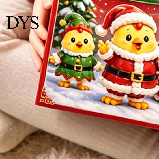 Kids Christmas Gift 2026 Chick Advent Calendar, 24 Day Countdown Box with Daily Acrylic Ornaments, Festive Tree Hanging Decor for Holiday Party