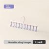 Modern Abs Adjustable Underwear Hanger With Multifunction Closet Hooks For Home Storage
