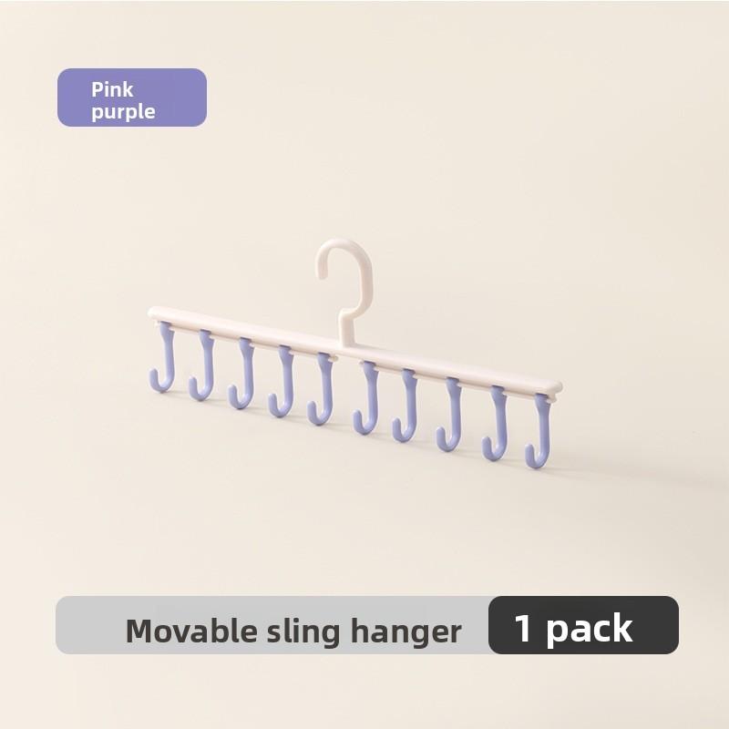 Modern Abs Adjustable Underwear Hanger With Multifunction Closet Hooks For Home Storage