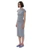 Partimento Woman Pwc Lace Trim Eyelet Midi Skirt_Melange