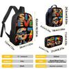 1/2/3/4/5PCS Numbered 6&7 Pattern Backpack Set | The Perfect Choice for School & Travel