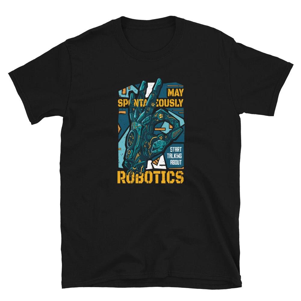 Robot Hand Funny Robotics T-Shirt XL