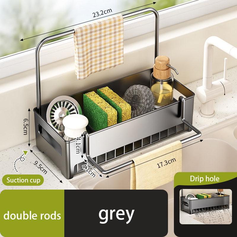 Household Storage Rack Rag Kitchen Drain Sink Sponge Shelf Faucet Dishwasher Sink Multi-function Storage Tool