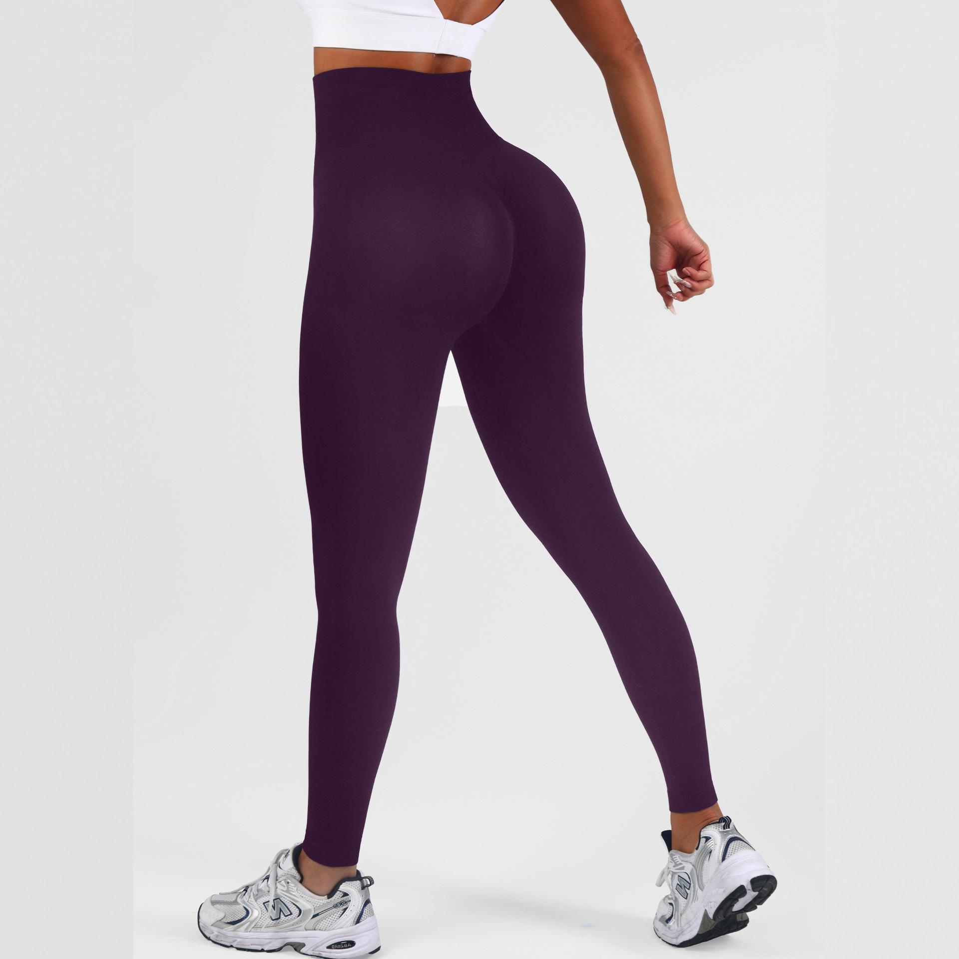 

High Waist Tummy Control Yoga Capri - Quick Dry, Nude Feel, Elastic Fit Fitness Pants Large