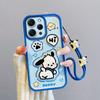KEYSION Shockproof Case for Redmi 12 4G 5G with Lanyard Silicone Cute 3D Cartoon Doll Phone Cover for Xiaomi Redmi 12 5G